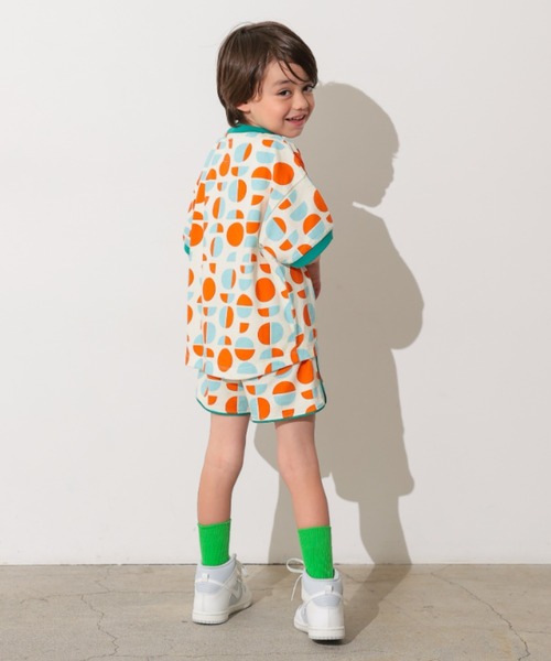 Ocean&Ground(オーシャン&グラウンド)の「Keiki POP パイピングショーツ(スウェットパンツ・キッズ・アニマル/ライトパープル/ドット・90/100/110/120/130/80)」の7枚目の写真