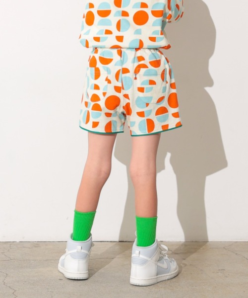 Ocean&Ground(オーシャン&グラウンド)の「Keiki POP パイピングショーツ(スウェットパンツ・キッズ・アニマル/ライトパープル/ドット・90/100/110/120/130/80)」の4枚目の写真