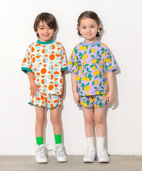 Ocean&Ground(オーシャン&グラウンド)の「Keiki POP パイピングショーツ(スウェットパンツ・キッズ・アニマル/ライトパープル/ドット・90/100/110/120/130/80)」の11枚目の写真