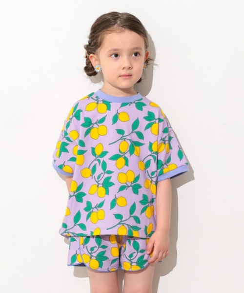 Ocean&Ground(オーシャン&グラウンド)の「Keiki POP パイピングショーツ(スウェットパンツ・キッズ・アニマル/ライトパープル/ドット・90/100/110/120/130/80)」の12枚目の写真