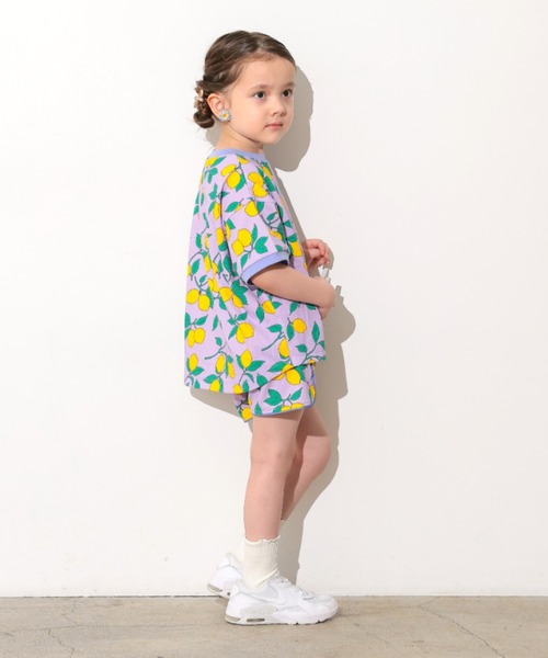 Ocean&Ground(オーシャン&グラウンド)の「Keiki POP パイピングショーツ(スウェットパンツ・キッズ・アニマル/ライトパープル/ドット・90/100/110/120/130/80)」の15枚目の写真