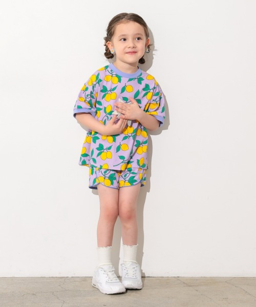 Ocean&Ground(オーシャン&グラウンド)の「Keiki POP パイピングショーツ(スウェットパンツ・キッズ・アニマル/ライトパープル/ドット・90/100/110/120/130/80)」の16枚目の写真