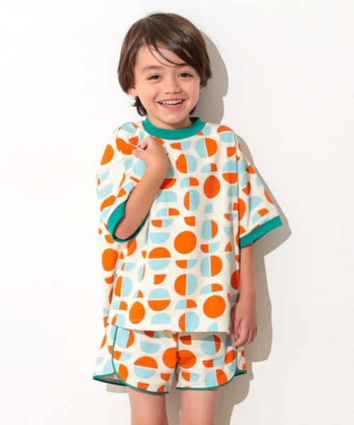 Ocean&Ground(オーシャン&グラウンド)の「Keiki POP パイピングショーツ(スウェットパンツ・キッズ・アニマル/ライトパープル/ドット・90/100/110/120/130/80)」の5枚目の写真