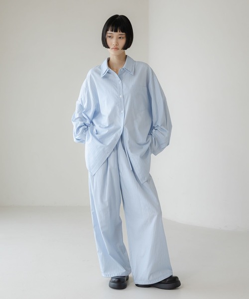 LOWRYS FARM（ローリーズファーム）の「ストライプパジャマパンツ 639559（その他パンツ・レディース・ブルー/ピンク・FREE）」の4枚目の写真