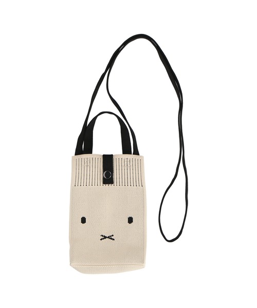 Miffy( ミッフィー)の「ニットショルダーバッグ(ショルダーバッグ・レディース・グレー/ブルー/アイボリー・FREE)」の1枚目の写真