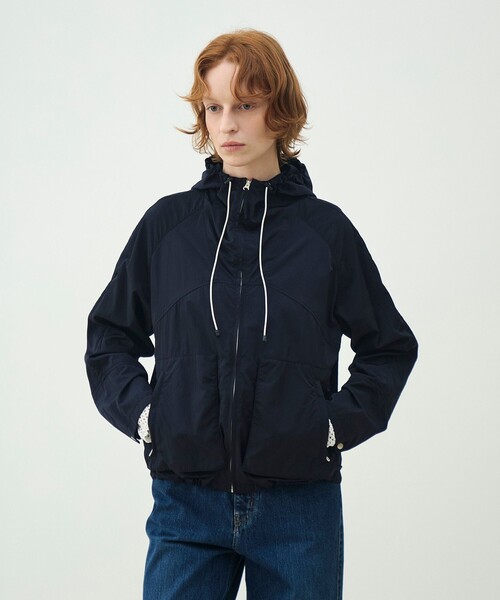 MACPHEE（マカフィー）の「ナイロンワッシャー ジップアップブルゾン（ブルゾン・レディース・ネイビー/キャメル・36）」の5枚目の写真