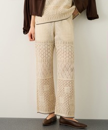 Coohem（コーヘン）の「【COOHEM(コーヘン)】SUKASHI EMBOSSED KNIT PANTS/イージーケア・セットアップ対応（その他パンツ）」
