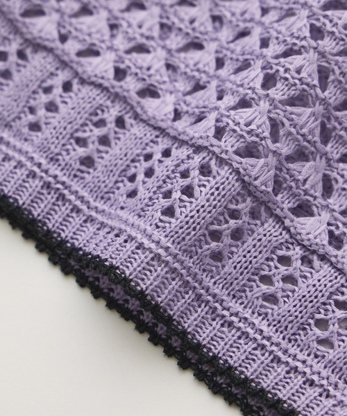 Coohem(コーヘン)の「【COOHEM】SUKASHI EMBOSSED KNIT PANTS/セットアップ対応・イージーケア(その他パンツ・レディース・ラベンダー/キナリ・FREE)」の20枚目の写真