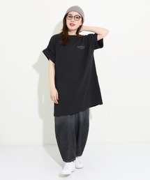 【汗染み防止・撥水防汚・速乾・接触冷感】ウェットプロテクト刺繍チュニック
