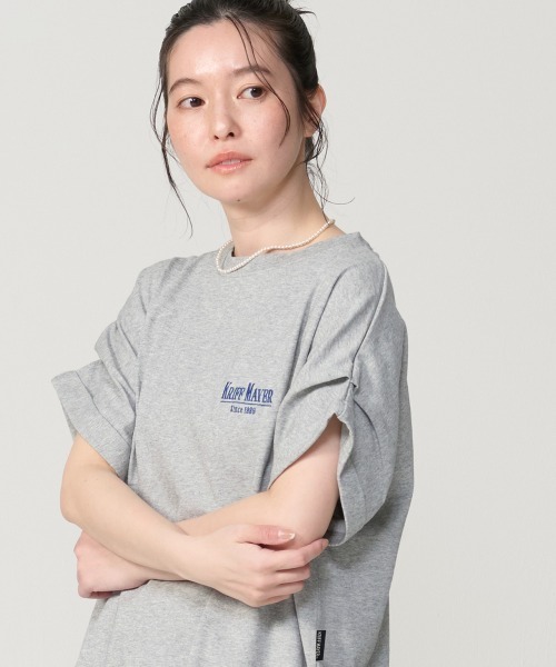 KRIFF MAYER Lady's Collection(クリフメイヤーレディースコレクション)の「【汗染み防止・撥水防汚・速乾・接触冷感】ウェットプロテクト刺繍チュニック(Tシャツ/カットソー・レディース・オフホワイト/グレー/ブラック/ブラウン/カラフル・MEDIUM/LARGE)」の21枚目の写真