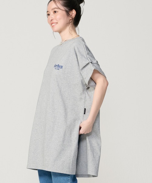 KRIFF MAYER Lady's Collection(クリフメイヤーレディースコレクション)の「【汗染み防止・撥水防汚・速乾・接触冷感】ウェットプロテクト刺繍チュニック(Tシャツ/カットソー・レディース・オフホワイト/グレー/ブラック/ブラウン/カラフル・MEDIUM/LARGE)」の19枚目の写真