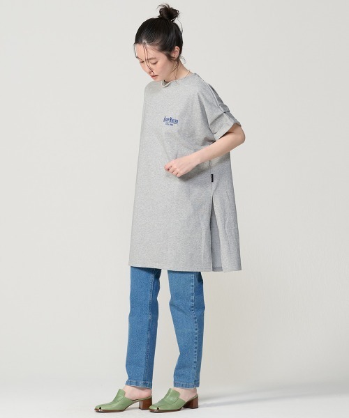 KRIFF MAYER Lady's Collection(クリフメイヤーレディースコレクション)の「【汗染み防止・撥水防汚・速乾・接触冷感】ウェットプロテクト刺繍チュニック(Tシャツ/カットソー・レディース・オフホワイト/グレー/ブラック/ブラウン/カラフル・MEDIUM/LARGE)」の17枚目の写真