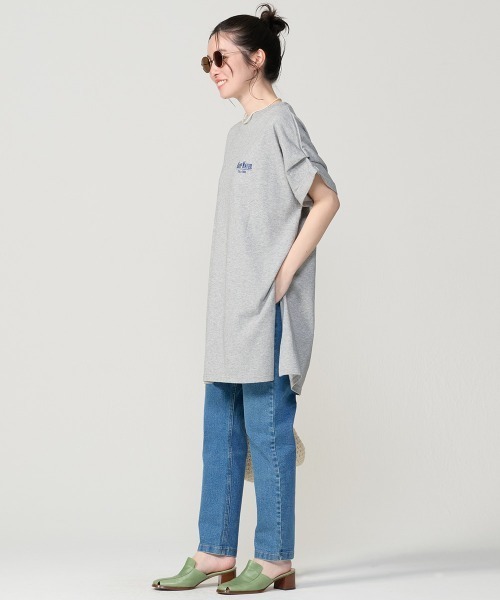 KRIFF MAYER Lady's Collection(クリフメイヤーレディースコレクション)の「【汗染み防止・撥水防汚・速乾・接触冷感】ウェットプロテクト刺繍チュニック(Tシャツ/カットソー・レディース・オフホワイト/グレー/ブラック/ブラウン/カラフル・MEDIUM/LARGE)」の15枚目の写真