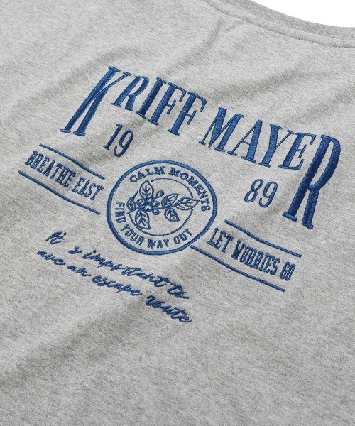 KRIFF MAYER Lady's Collection(クリフメイヤーレディースコレクション)の「【汗染み防止・撥水防汚・速乾・接触冷感】ウェットプロテクト刺繍チュニック(Tシャツ/カットソー・レディース・オフホワイト/グレー/ブラック/ブラウン/カラフル・MEDIUM/LARGE)」の7枚目の写真