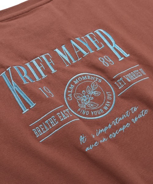 KRIFF MAYER Lady's Collection(クリフメイヤーレディースコレクション)の「【汗染み防止・撥水防汚・速乾・接触冷感】ウェットプロテクト刺繍チュニック(Tシャツ/カットソー・レディース・オフホワイト/グレー/ブラック/ブラウン/カラフル・MEDIUM/LARGE)」の10枚目の写真