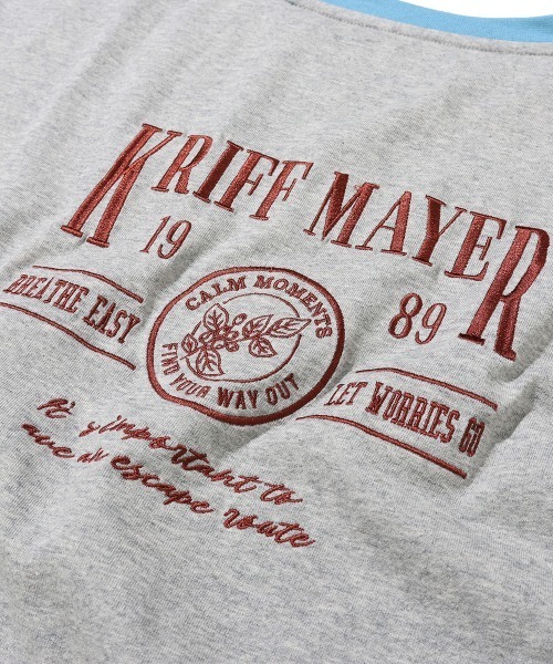 KRIFF MAYER Lady's Collection(クリフメイヤーレディースコレクション)の「【汗染み防止・撥水防汚・速乾・接触冷感】ウェットプロテクト刺繍チュニック(Tシャツ/カットソー・レディース・オフホワイト/グレー/ブラック/ブラウン/カラフル・MEDIUM/LARGE)」の13枚目の写真