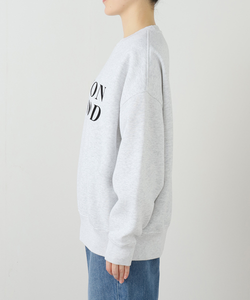 journal standard L'essage（ジャーナルスタンダードレサージュ）の「(FOCUS ON)フロッキーロゴスウェット（Tシャツ/カットソー・レディース・チャコールグレー/ベージュ/ネイビー・FREE）」の12枚目の写真