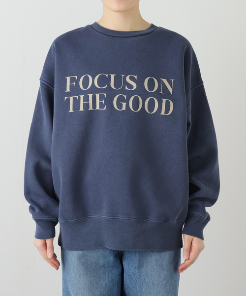 journal standard L'essage（ジャーナルスタンダードレサージュ）の「(FOCUS ON)フロッキーロゴスウェット（Tシャツ/カットソー・レディース・チャコールグレー/ベージュ/ネイビー・FREE）」の21枚目の写真