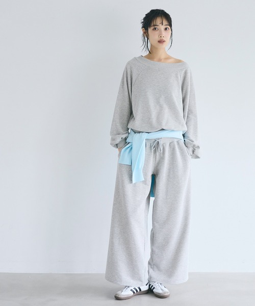 coca(coca)(コカ)の「裏毛スウェットワイドパンツ(その他パンツ・レディース・グレー/チャコール・S/M/L)」の15枚目の写真