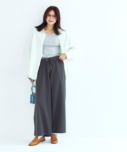 coca(coca)(コカ)の「裏毛スウェットワイドパンツ(その他パンツ・レディース・グレー/チャコール・S/M/L)」の18枚目の写真