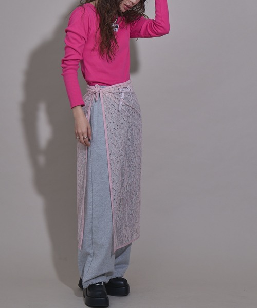 bohmal（ボマール）の「スパンコール大判スカーフ（バンダナ/スカーフ・レディース・ホワイト/ブラック/ピンク・FREE）」の8枚目の写真