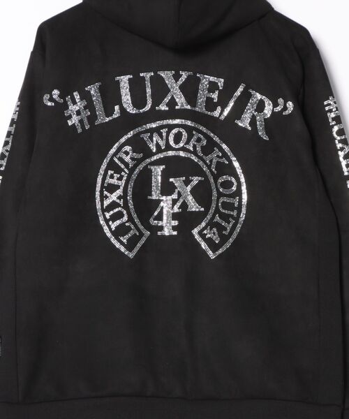 LUXE/R GOLF（ラグジュ ゴルフ）の「(RM)【LUXE/R GOLF】ポリエステル スウェード ファスナー ジップパーカー（パーカー・メンズ・ベージュ系/グリーン系/ブラック・X-LARGE/LARGE/MEDIUM）」の11枚目の写真