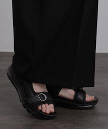 tk.TAKEO KIKUCHI（ティーケータケオキクチ）の「クリアソールダブルベルトサンダル（サンダル）」