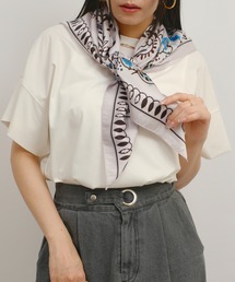 スカーフ付リラックスT