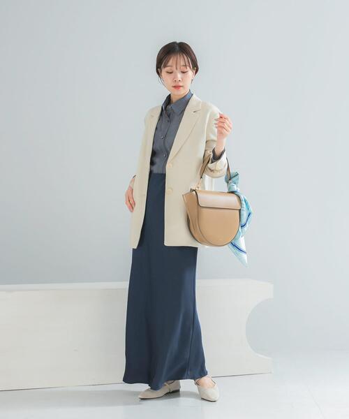 URBAN RESEARCH ROSSO WOMEN(アーバンリサーチ ロッソ)の「リネンライクシングルテーラードジャケット(その他アウター・レディース・イエロー/ベージュ・FREE)」の12枚目の写真