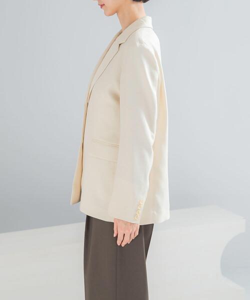 URBAN RESEARCH ROSSO WOMEN(アーバンリサーチ ロッソ)の「リネンライクシングルテーラードジャケット(その他アウター・レディース・イエロー/ベージュ・FREE)」の14枚目の写真