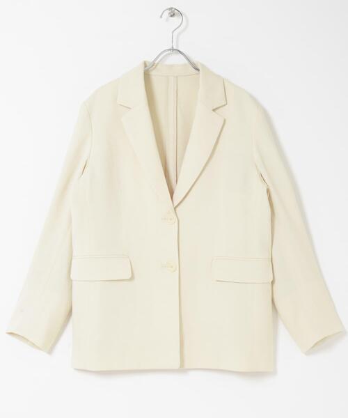 URBAN RESEARCH ROSSO WOMEN(アーバンリサーチ ロッソ)の「リネンライクシングルテーラードジャケット(その他アウター・レディース・イエロー/ベージュ・FREE)」の17枚目の写真