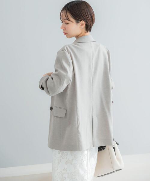 URBAN RESEARCH ROSSO WOMEN(アーバンリサーチ ロッソ)の「リネンライクシングルテーラードジャケット(その他アウター・レディース・イエロー/ベージュ・FREE)」の5枚目の写真