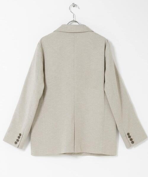 URBAN RESEARCH ROSSO WOMEN(アーバンリサーチ ロッソ)の「リネンライクシングルテーラードジャケット(その他アウター・レディース・イエロー/ベージュ・FREE)」の20枚目の写真