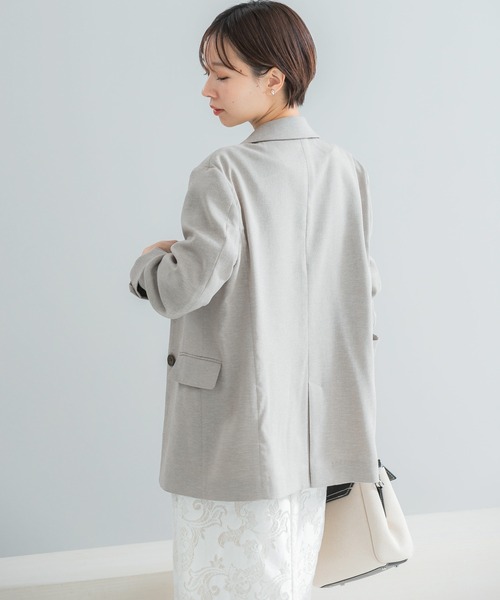 URBAN RESEARCH ROSSO WOMEN（アーバンリサーチ　ロッソ）の「リネンライクシングルテーラードジャケット（その他アウター・レディース・イエロー/ベージュ・FREE）」の12枚目の写真