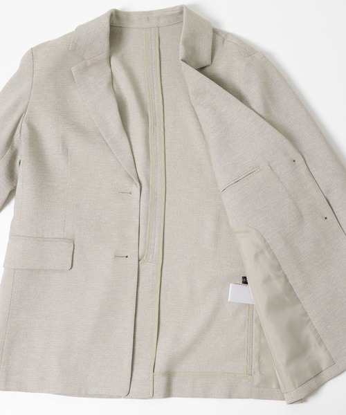 URBAN RESEARCH ROSSO WOMEN（アーバンリサーチ　ロッソ）の「リネンライクシングルテーラードジャケット（その他アウター・レディース・イエロー/ベージュ・FREE）」の20枚目の写真