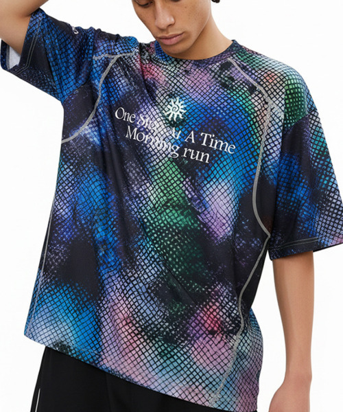 BUTTON SEOUL(ボタンソウル)の「タイダイショートスリーブTシャツ(ブルー)(Tシャツ/カットソー・メンズ・その他・M(48)/L(50)/XL)」の1枚目の写真