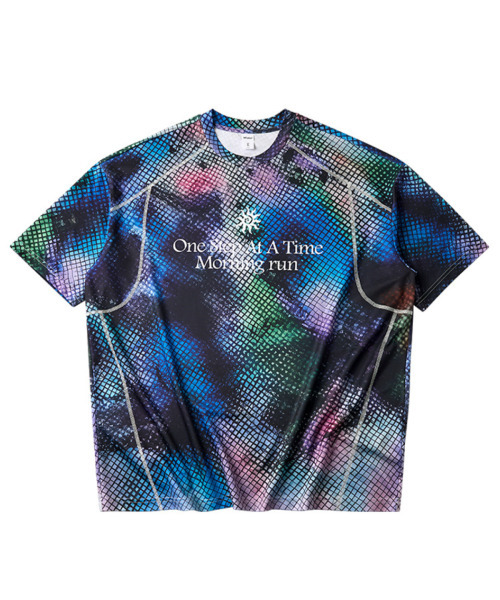 BUTTON SEOUL(ボタンソウル)の「タイダイショートスリーブTシャツ(ブルー)(Tシャツ/カットソー・メンズ・その他・M(48)/L(50)/XL)」の2枚目の写真
