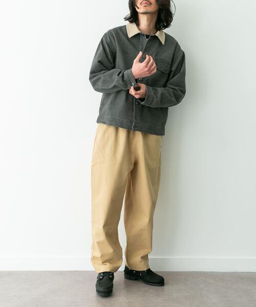 セール】ウォッシュドツイル襟切替ジャケット（ブルゾン）｜URBAN