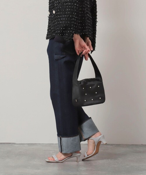 NOLLEY’S（ノーリーズ）の「【nolnol/ノルノル】タフタパールバッグ（ハンドバッグ・レディース・ブラック・FREE）」の3枚目の写真