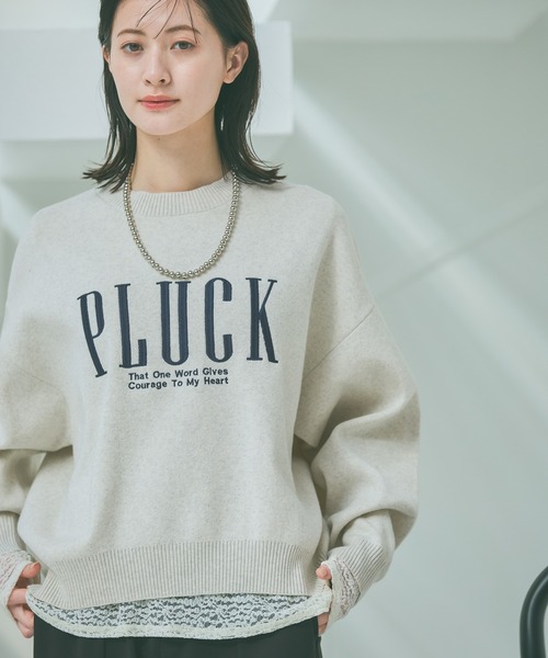 LAKOLE（ラコレ）の「レースプルオーバー長袖 / 660015（Tシャツ/カットソー・レディース・グレー/ブラック/アイボリー・FREE）」の9枚目の写真