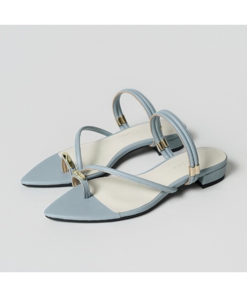 carino（カリーノ）の「トングサンダル（サンダル・レディース・ブラック/ダークブラウン/シルバー系その他/ライトブルー・S/LL/M/L）」の12枚目の写真