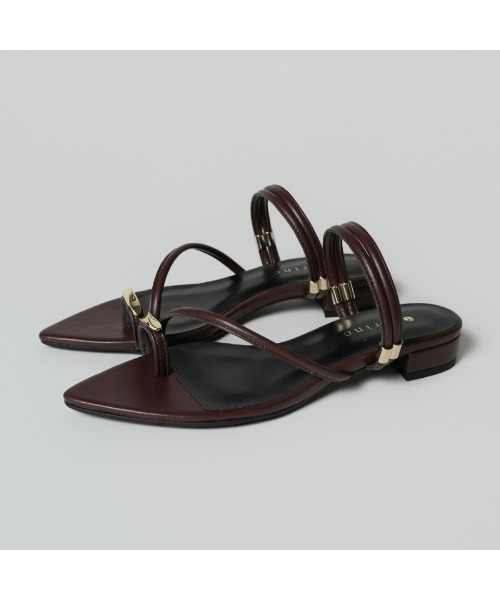 carino（カリーノ）の「トングサンダル（サンダル・レディース・ブラック/ダークブラウン/シルバー系その他/ライトブルー・S/LL/M/L）」の19枚目の写真