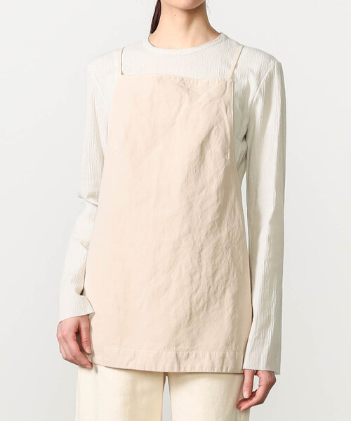 UNFIL（アンフィル）の「UNFIL | コットンリネン キャミソール WOMEN（シャツ/ブラウス・レディース・ブルー/ベージュ/ブラウン・1）」の10枚目の写真