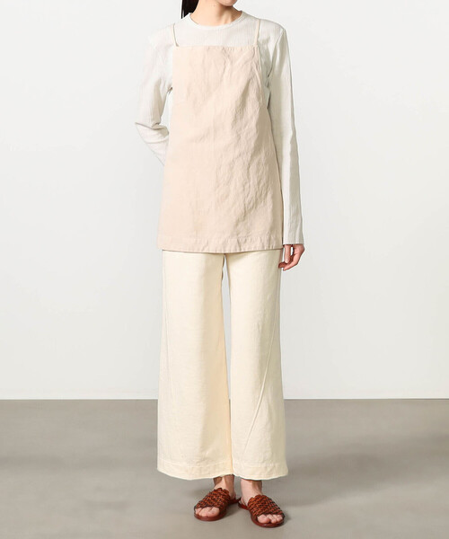 UNFIL（アンフィル）の「UNFIL | コットンリネン キャミソール WOMEN（シャツ/ブラウス・レディース・ブルー/ベージュ/ブラウン・1）」の14枚目の写真