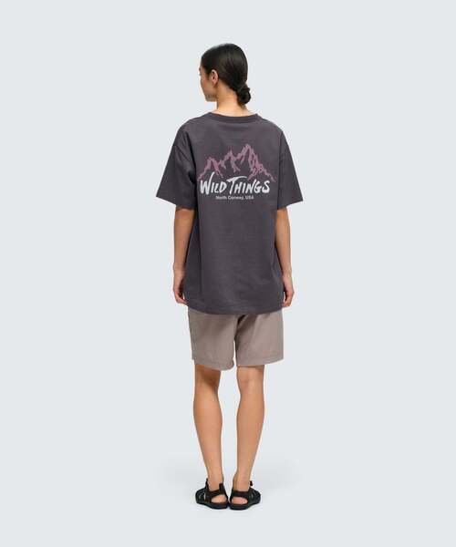 WILD THINGS(ワイルドシングス)の「ワイルドマウンテン S/S Tシャツ│WILD MOUNTAIN S/S TEE(Tシャツ/カットソー・メンズ・イエロー系その他2/チャコールグレー/ホワイト/グレー系その他3・XL/L/M/S)」の1枚目の写真