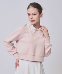 SWINGLE | 【2/6(Fri)発売】レースカラースウェットトップス(Tシャツ/カットソー)