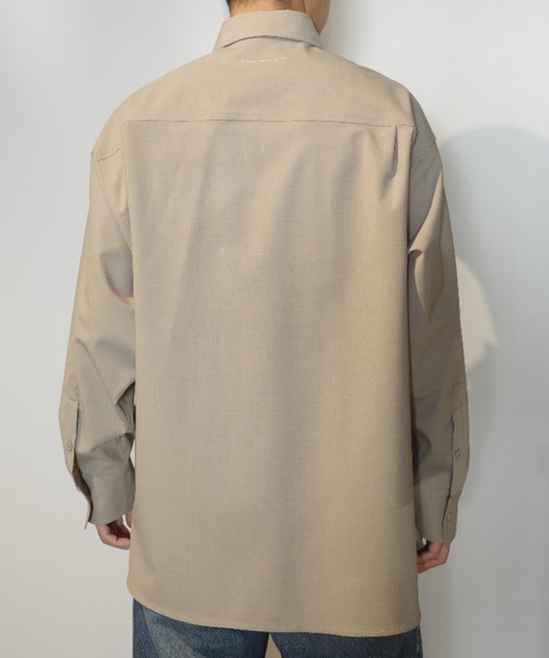 MM6 Maison Margiela(エムエムシックス メゾン マルジェラ)の「MM6 Long-sleeved Shirt(シャツ/ブラウス・メンズ・ベージュ・44)」の4枚目の写真