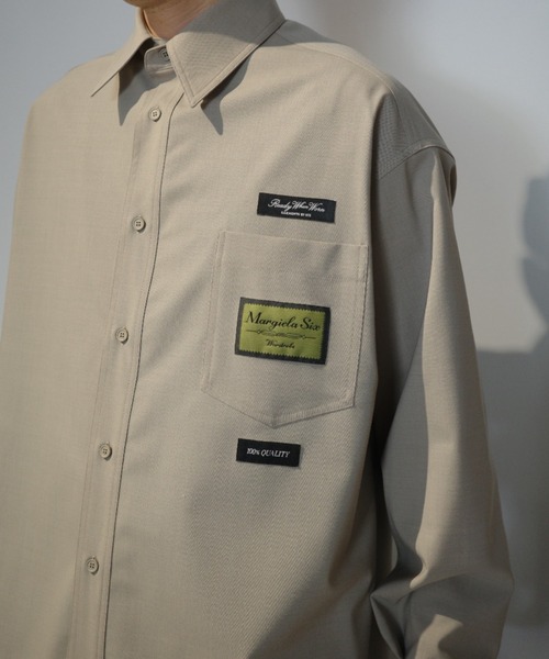 MM6 Maison Margiela(エムエムシックス メゾン マルジェラ)の「MM6 Long-sleeved Shirt(シャツ/ブラウス・メンズ・ベージュ・44)」の5枚目の写真