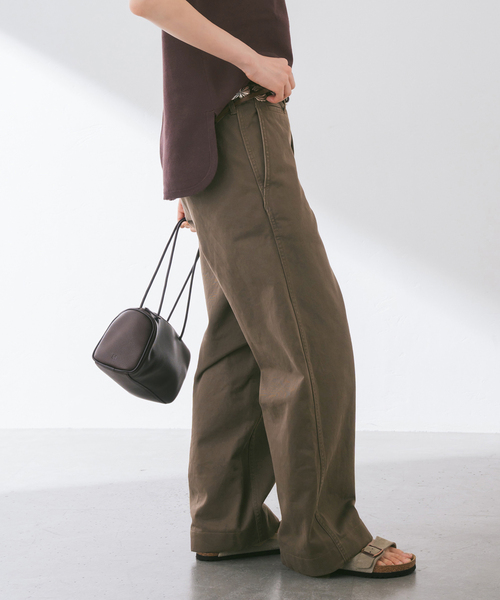 FRAMeWORK(フレームワーク)の「≪一部カラーWEB限定 / 追加≫OVER SIZED CHINO パンツ 2(チノパンツ・レディース・ベージュ/ブラウン/ホワイト・40/38/36)」の22枚目の写真