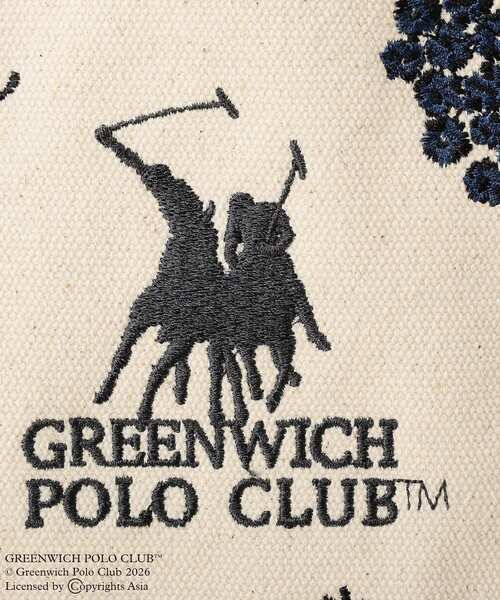 GREENWICH POLO CLUB(グリニッジポロクラブ)の「GREENWICH POLO CLUB(TM) トート(トートバッグ・レディース・ネイビー/イエロー/ホワイト系その他2・FREE)」の9枚目の写真